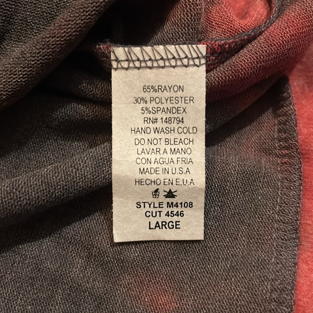 NEW Red & Black Soft Tie Dye Sweater - Picture 13 of 17